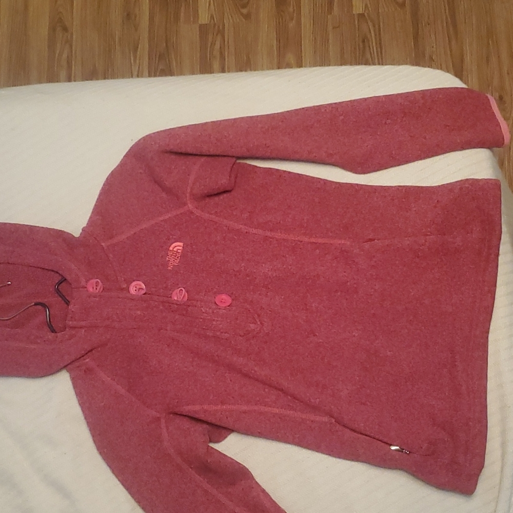 Nothface hoodie, quarter zip/button